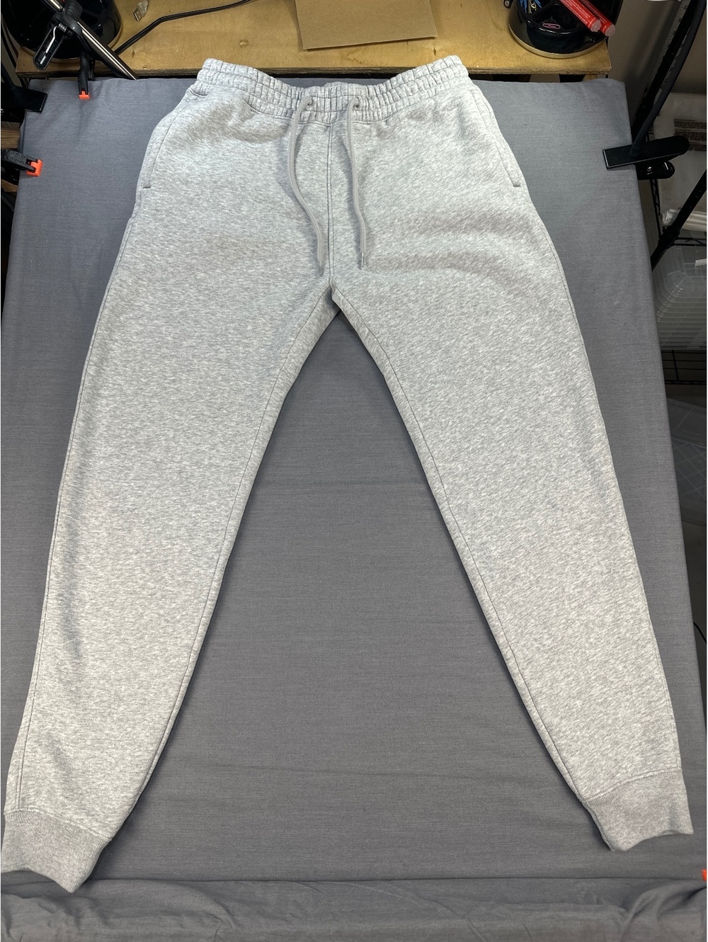 Hollister Men's Jogger Medium Tall Gray Fleece Sweatpants